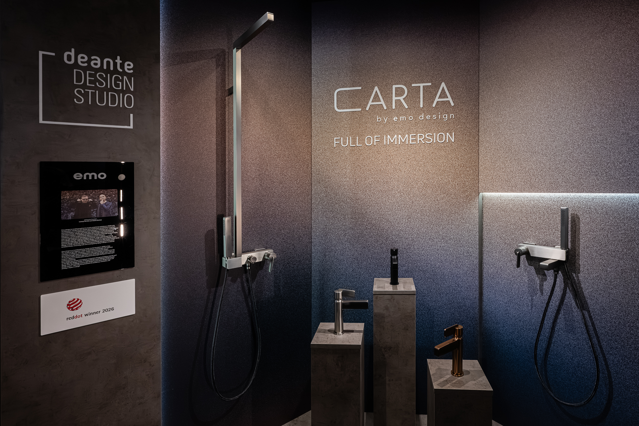 Przedpremierowy pokaz kolekcji Carta by emo design na Architect@Work - Deante.pl
